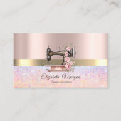 Elegante Bokeh gouden streep, naaimachine Visitekaartje (Voorkant)