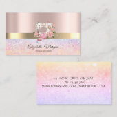 Elegante Bokeh gouden streep, witte naaimachine Visitekaartje (Voorkant / Achterkant)