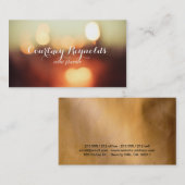 Elegante bokeh lampen visitekaartje (Voorkant / Achterkant)