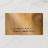 Elegante bokeh lampen visitekaartje (Achterkant)