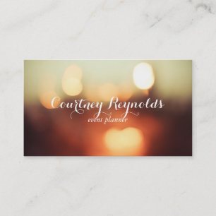 Elegante Bokeh Lichten 2.0 Visitekaartje
