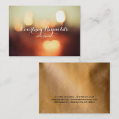 Elegante Bokeh Lichten Chubby Visitekaartjes (Voorkant / Achterkant)