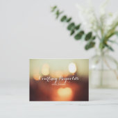 Elegante Bokeh Lichten Chubby Visitekaartjes (Staand voorkant)