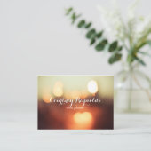 Elegante Bokeh Lights mollige Visitekaartjes (Staand voorkant)