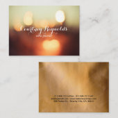 Elegante Bokeh Lights mollige Visitekaartjes (Voorkant / Achterkant)