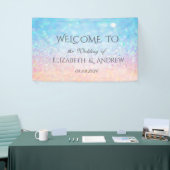 Elegante Bokeh Ombre Trouwbanner Spandoek (Beurs)