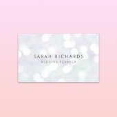 Elegante Bokeh Pattern Event Planner Visitekaartje