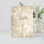 Elegante Bokeh-tabelkaart Kaart (Staand voorkant)