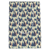Elegante Bomen Medium Cadeauzakje (Achterkant)