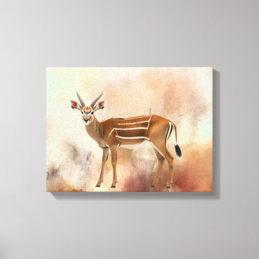Elegante Bongo Antilope Canvas Kunst (Voorkant)