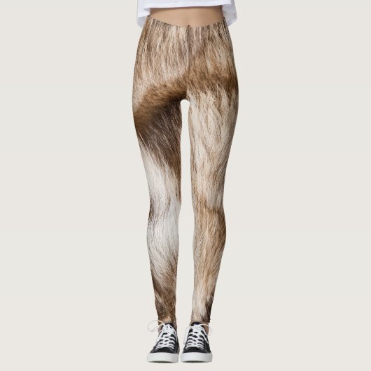 Elegante bonttextuur leggings (Voorkant)