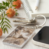 Elegante bonttextuur sleutelhanger (Voorkant Rechts)