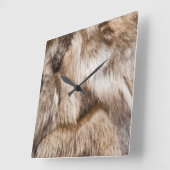 Elegante bonttextuur vierkante klok (Hoek)