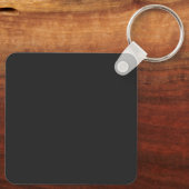 Elegante "Boo King" naam Halloween kalligrafie Sleutelhanger (Achterkant)