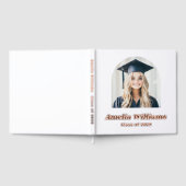 Elegante boog afstuderen foto retro naam klasse wi gastenboek (Volledig)