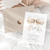 Elegante boog bruids douche uitnodiging