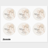 Elegante Boog Bruidsuitnodiging Ronde Sticker (Vel)
