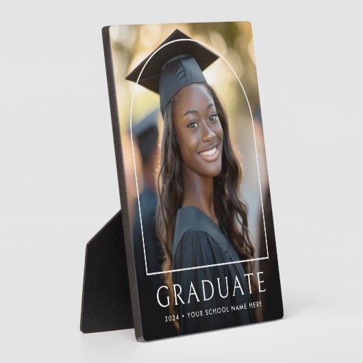 Elegante boog classic afstuderen foto afstuderen fotoplaat (Zijkant)