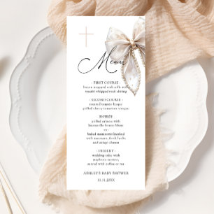 Elegante Boog Doop Baby Shower Menu