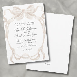 Elegante Boog Fantasievolle Huwelijk Kaart
