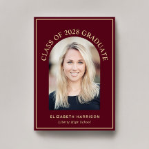 Elegante boog foto Bourgogne Goud Afstuderen