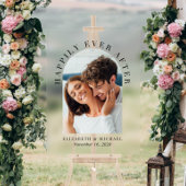 Elegante boog foto bruiloft welkom acryl bord