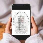 Elegante boog foto overlay bruiloft receptie kaart