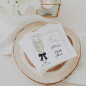 Elegante Boog Glas Bruidsdouche  Servet