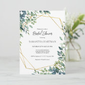 Elegante boog groen bloemblaadje Vrijgezellenfeest Kaart (Staand voorkant)