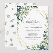 Elegante boog groen bloemblaadje Vrijgezellenfeest Kaart (Voorkant / Achterkant)