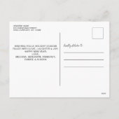 Elegante Boog Hond Kerstmis Custom Modern Huisdier Feestdagenkaart (Achterkant)