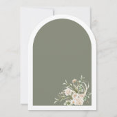 Elegante Boog Huwelijksuitnodiging - Minimalistisc Kaart (Achterkant)