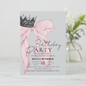 Elegante Boog Kroon Verjaardagsfeestje  Kaart (Staand voorkant)