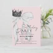Elegante Boog Kroon Verjaardagsfeestje  Kaart (Staand voorkant)