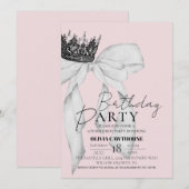 Elegante Boog Kroon Verjaardagsfeestje  Kaart (Voorkant / Achterkant)