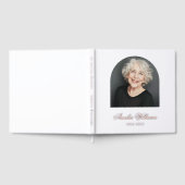 Elegante boog liefdevolle herinnering begrafenis f gastenboek (Volledig)