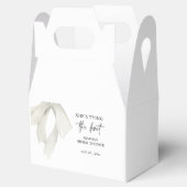 Elegante Boog Zij Knoopt de Knoop Bruidsfeest Bedankdoosjes (Geopend)