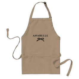 Elegante Boogtypografie Aangepaste Naam Standaard Schort