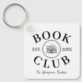 Elegante Book Club Gift Book Lover Sleutelhanger (Voorkant)