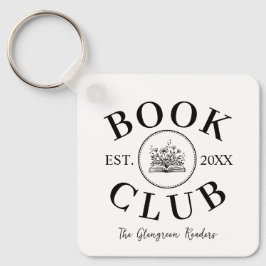 Elegante Book Club Gift Book Lover Sleutelhanger