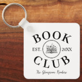 Elegante Book Club Gift Book Lover Sleutelhanger (Voorkant)