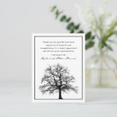 elegante boom | Begrafenis Bedankt (Staand voorkant)