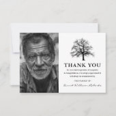 elegante boom | Foto Begrafenis Dank u Bedankkaart (Voorkant)