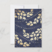 Elegante boombladeren en lichten bruiloft RSVP Kaa (Achterkant)