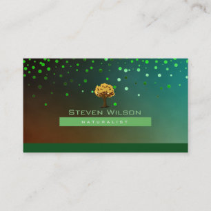 Elegante boomgroene Natuur linnen tuinlandschap Visitekaartje