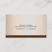 Elegante boomgroene Natuur linnen tuinlandschap Visitekaartje (Achterkant)