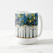 Elegante boomrij in Kandinsky-stijl Mok (Voorkant rechts)