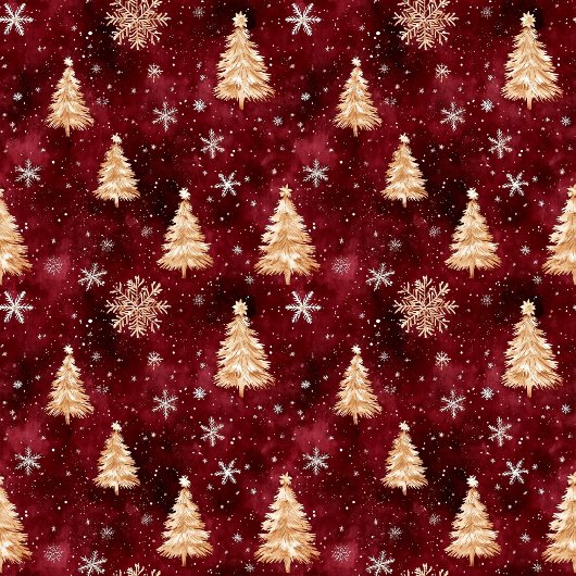 Elegante bordeaux en gouden kerstbomen servetten