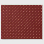 Elegante bordeaux maroon wijn goud schattig snoepr cadeaupapier (Vlak)