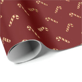 Elegante bordeaux maroon wijn goud schattig snoepr cadeaupapier (Rol Hoek)